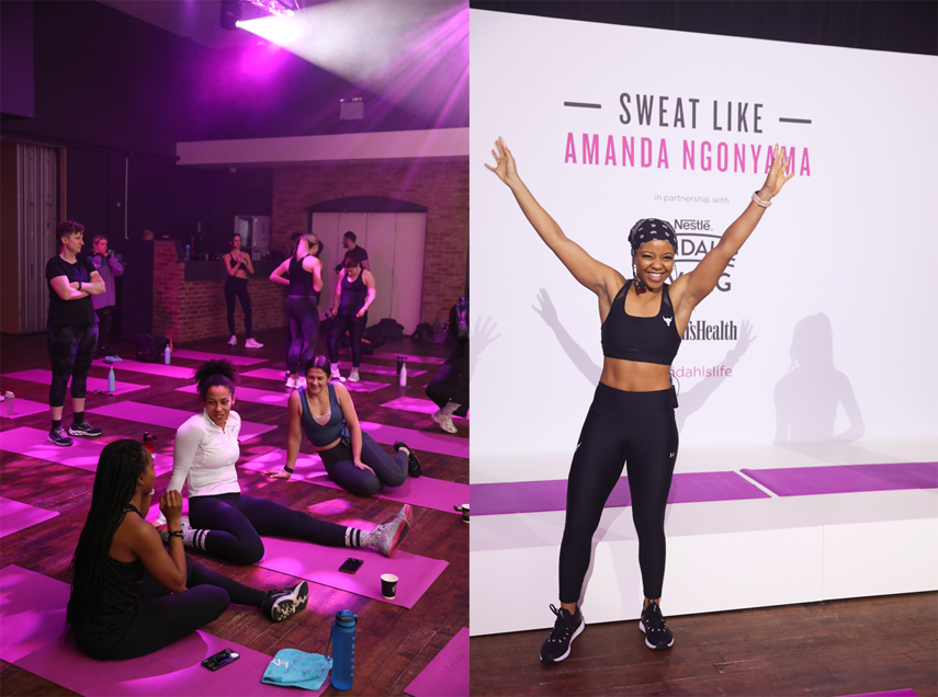 London based PR photographer for event with fitness influencers